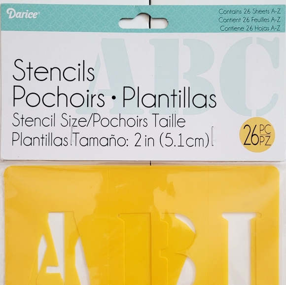 2" Alphabet Stencils - Picture 2 of 6